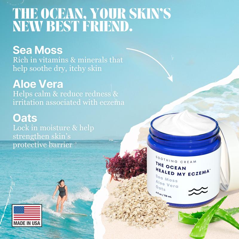 Natural Soothing Cream with Sea Moss & Oats